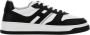 Hogan Leren Sneakers Twee-Tone Bovenwerk Zwart Wit Black Heren - Thumbnail 1