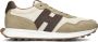 HOGAN Lage Sneakers Heren H601 Allacciato Maat: 11 Materiaal: Textiel Kleur: Bruin - Thumbnail 1