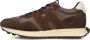 HOGAN Lage Sneakers Heren H601 Allacciato H Patch Maat: 45 Materiaal: Leer Kleur: Bruin - Thumbnail 1