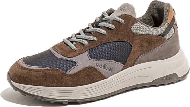 Hogan Heren Hyperlight Aw23 Schoenen Bruin Heren