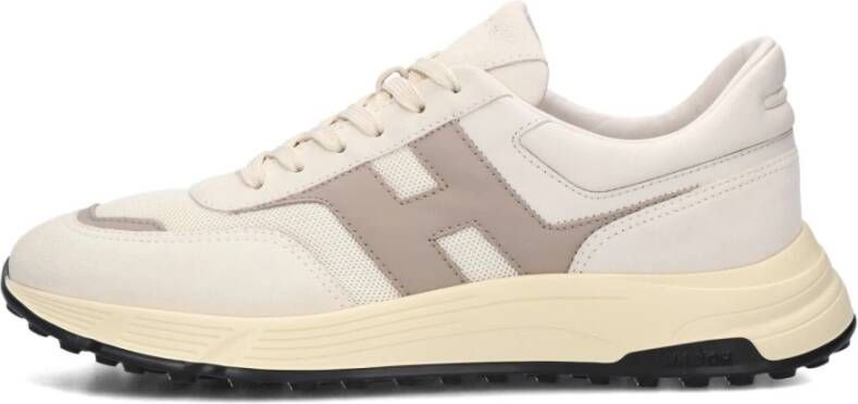 HOGAN Lage Sneakers Heren Hyperlight Allac Nuova Maat: 42 Materiaal: Leer Kleur: Creme