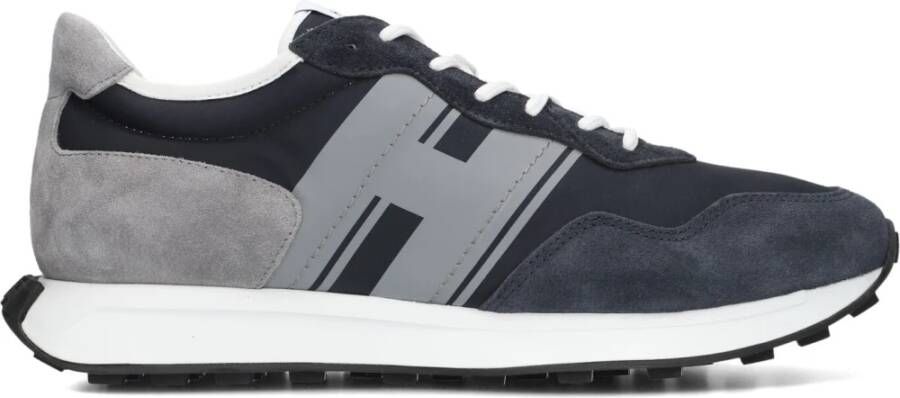 HOGAN Lage Sneakers Heren Hxm6010eg01 Maat: 47 Materiaal: Suède Kleur: Blauw
