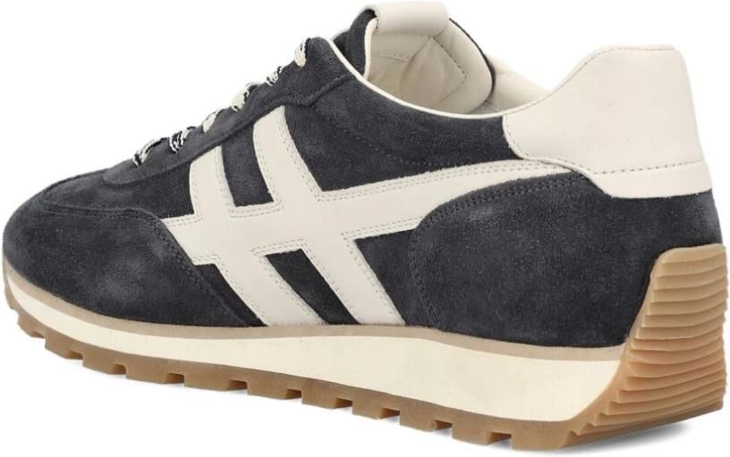 HOGAN Lage Sneakers Heren H701 Allacciato H Maat: 40 5 Materiaal: Leer Kleur: Blauw