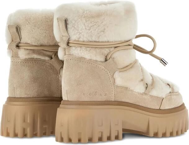 Hogan Beige Chunky Lug Sole Veterschoenen