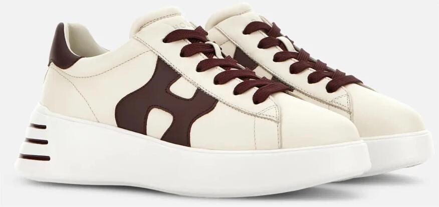 Hogan Beige Platte Schoenen voor Vrouwen