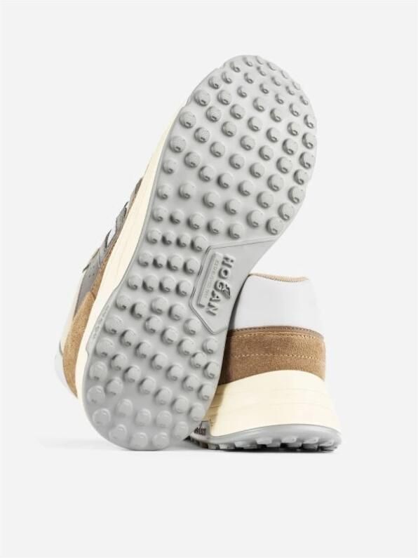 Hogan Beige Suède Leren Memory Foam Sneakers