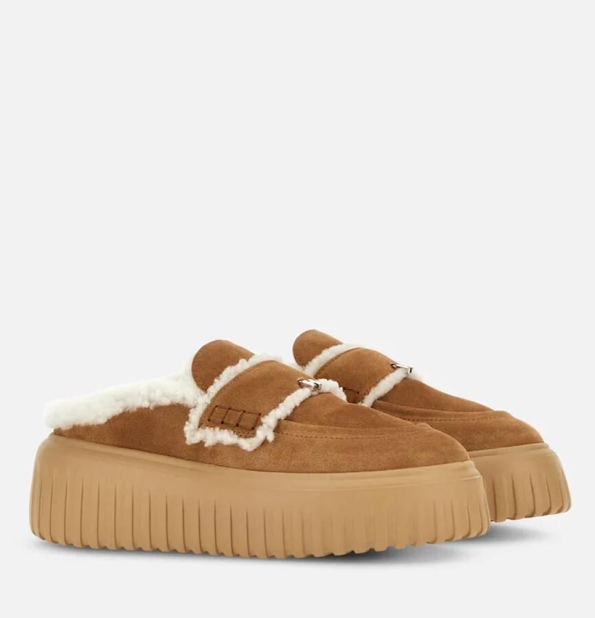 Hogan Beige Winterklomp met H-Strepen - Foto 2