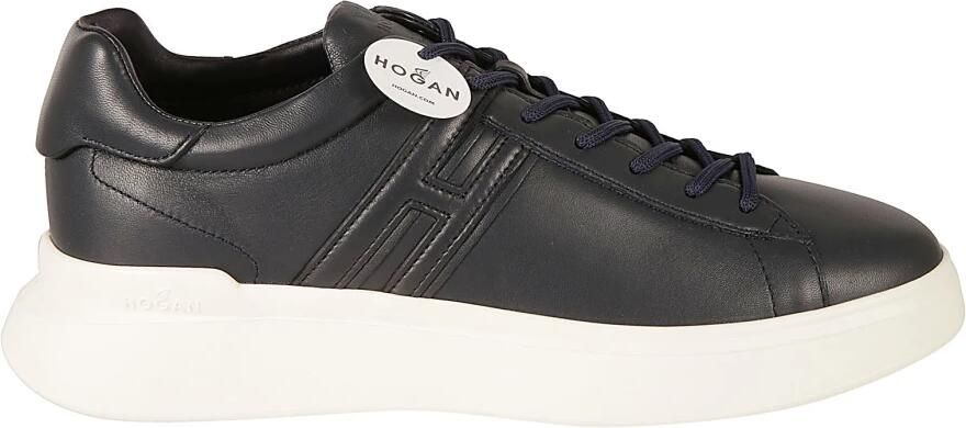 Hogan Blauwe Leren Sneakers Ss24