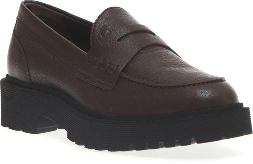 Hogan Bruin leren Loafer schoenen - Foto 2