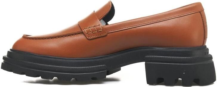 Hogan Bruine Leren Ballerina's voor Vrouwen