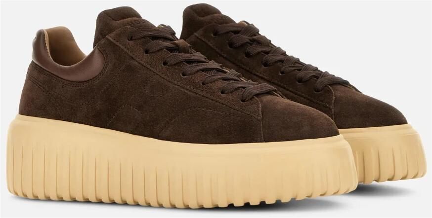 Hogan Bruine platte schoenen voor vrouwen