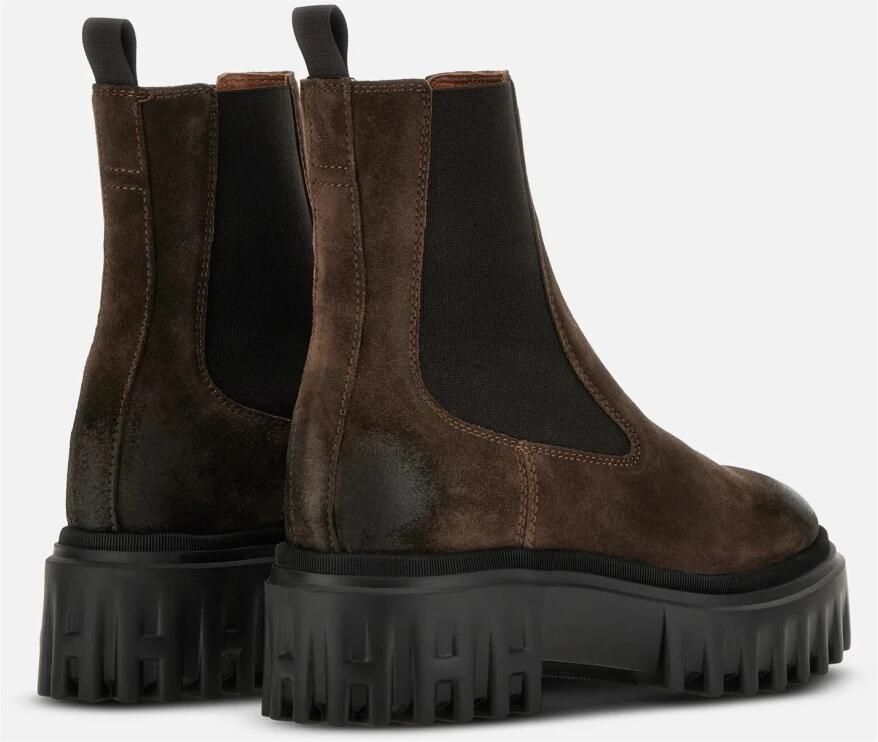 Hogan Bruine platte schoenen voor vrouwen