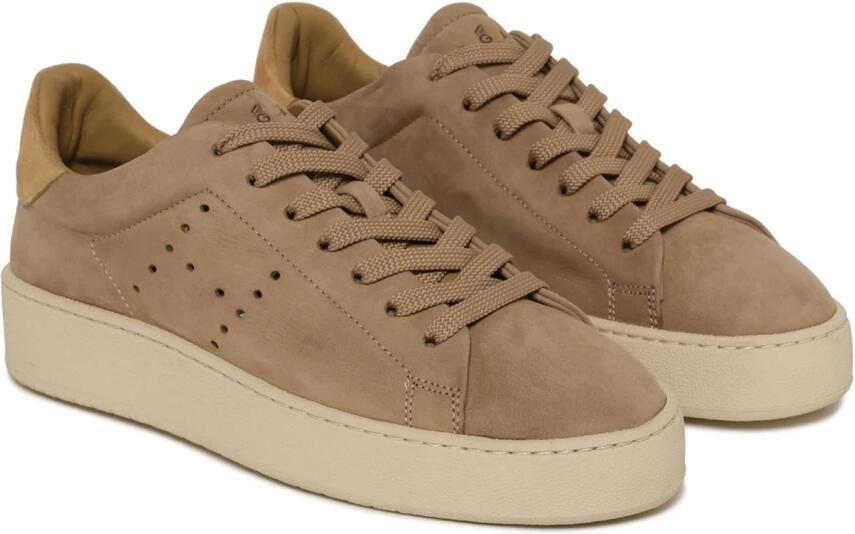 Hogan Geperforeerde Bruine Sneakers met Zacht Fussbett Brown Dames