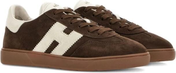 HOGAN Lage Sneakers Heren Cool Allacciato H 5 Suède Bruin - Foto 8