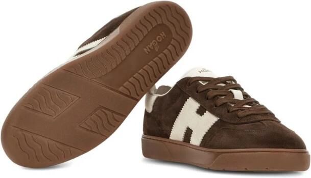 HOGAN Lage Sneakers Heren Cool Allacciato H 5 Suède Bruin - Foto 5