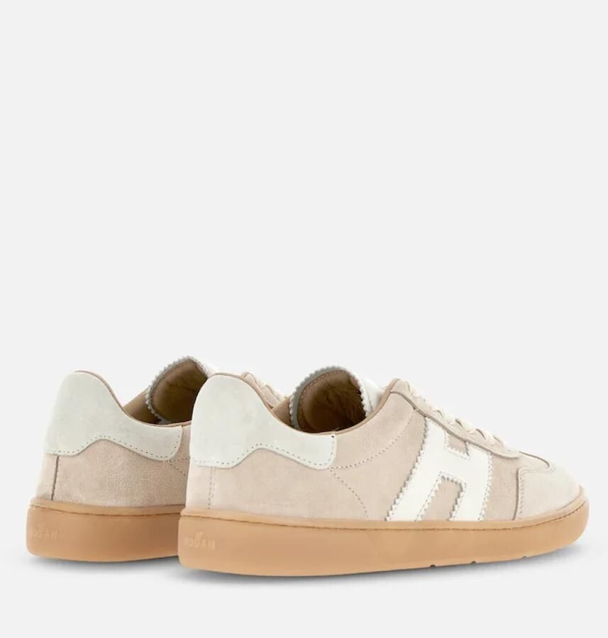 HOGAN Lage Sneakers Dames Cool Allacciato H Maat: 37 Materiaal: Suède Kleur: Beige - Foto 2