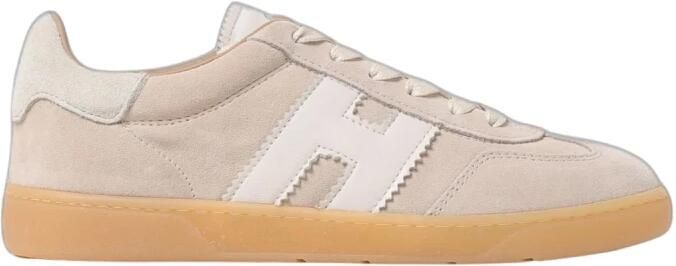 HOGAN Lage Sneakers Dames Cool Allacciato H Suède Beige