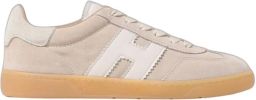 HOGAN Lage Sneakers Dames Cool Allacciato H Suède Beige