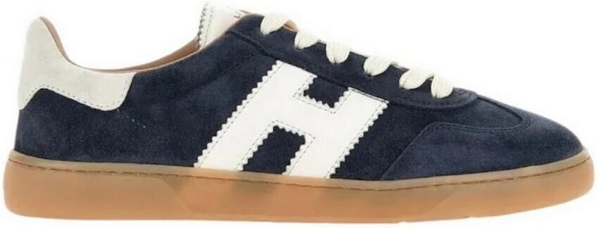 HOGAN Lage Sneakers Cool Allacciato H Suède Blauw