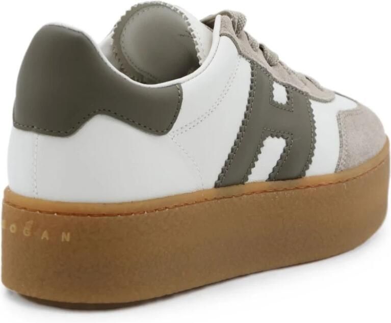 Hogan Coole Leren Sneakers met Plateau - Foto 3