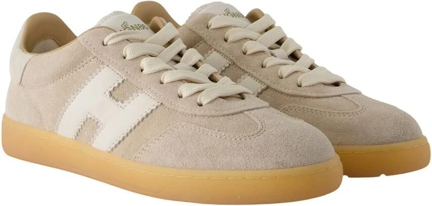 HOGAN Lage Sneakers Dames Cool Allacciato H Maat: 37 Materiaal: Suède Kleur: Beige - Foto 2