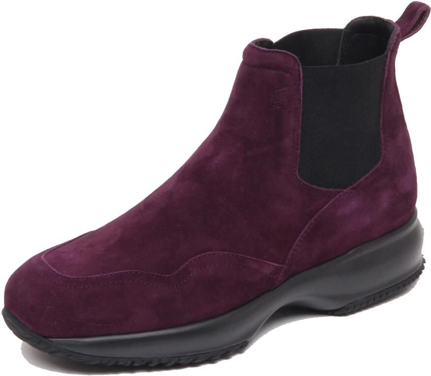 Hogan Donkerpaarse Interactive Chelsea Boot