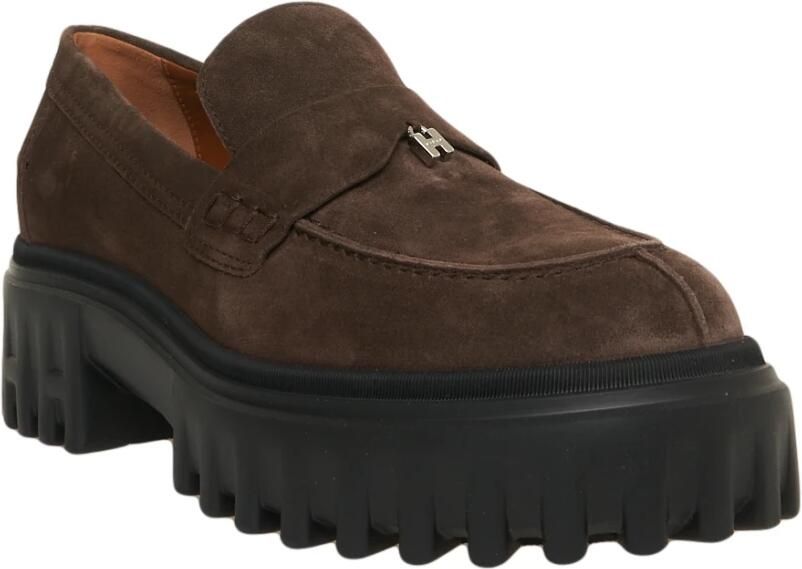 Hogan Elegante suède mocassins met rubberen zool