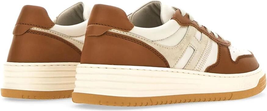 Hogan Sneakers van glad leer met suède inzetstukken Brown Heren - Foto 2