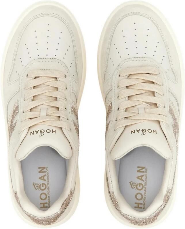 Hogan Glitter Basketball Style Sneakers