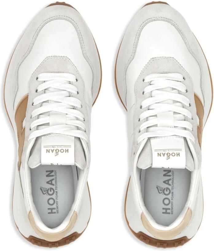 Hogan Low-Top Sneakers Padded Ankle Sneakers In Grey Suede in wit - Foto 3