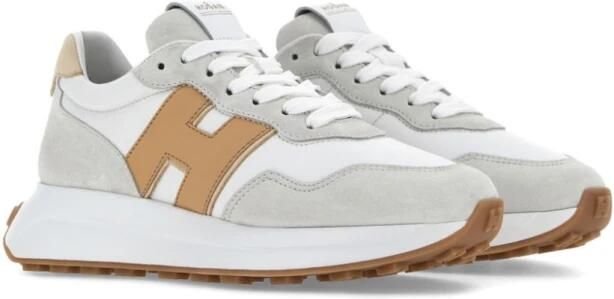 Hogan Low-Top Sneakers Padded Ankle Sneakers In Grey Suede in wit - Foto 5