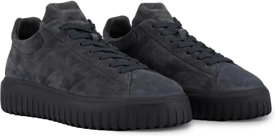 Hogan Grijze Suède Veterschoenen - Foto 2