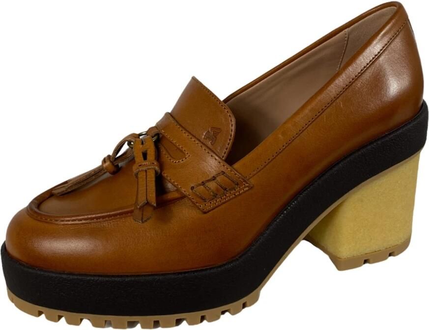 Hogan Groene Rubber Heel Loafer Schoenen