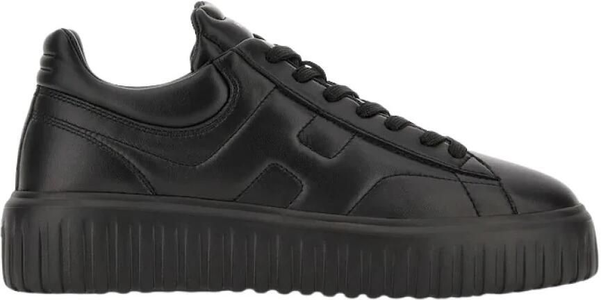 Hogan Iconische Leren Sneakers voor Mannen Black Heren