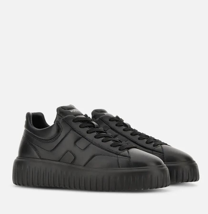 Hogan Iconische Leren Sneakers voor Mannen Black Heren - Foto 2