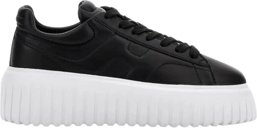 Hogan Allacciato Sneakers in Noir Nero Zwart Dames - Foto 3