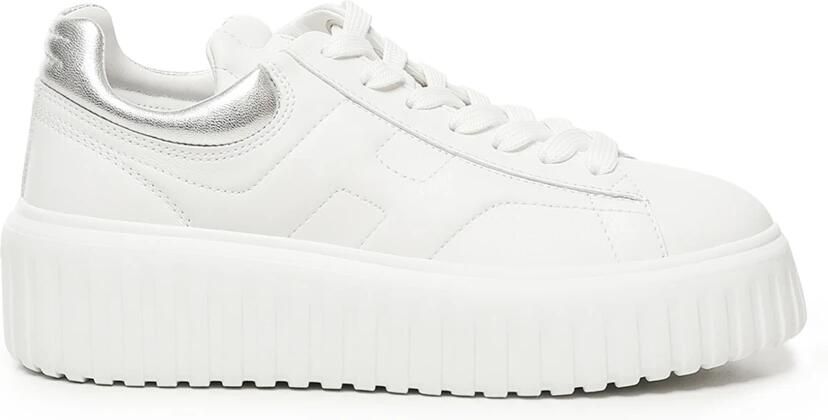 Hogan Witte Leren Gestreepte Sneakers - Foto 6