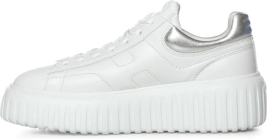 Hogan Witte Leren Gestreepte Sneakers - Foto 5