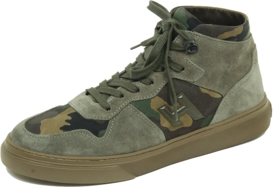 Hogan Groene Camouflage Sneaker Schoenen
