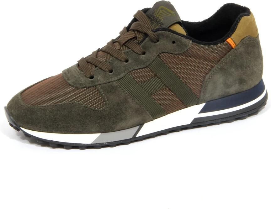 Hogan Groene Fabric Suède Sneaker