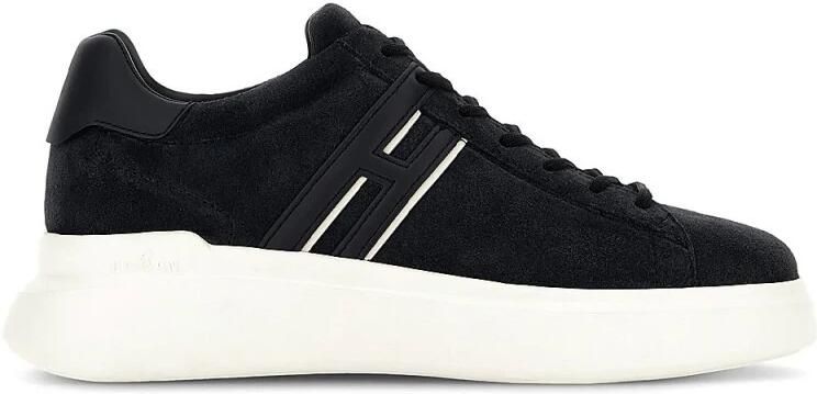 HOGAN Lage Sneakers Heren H580 Allacciato H Slash 44 5 Suède Donkerblauw
