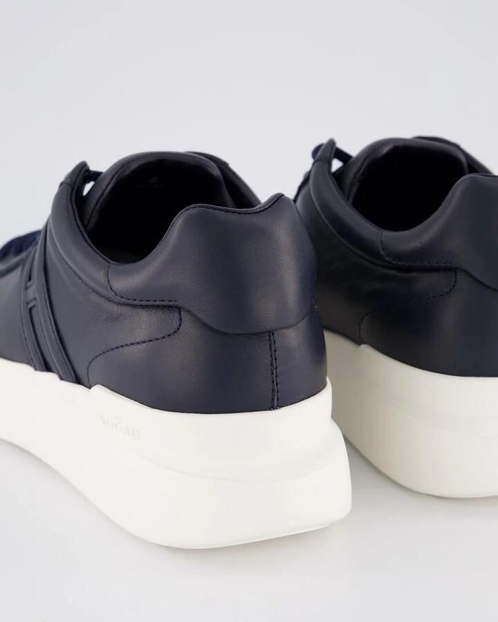 Hogan Blauwe platte schoenen met glanzend nappa lederen bovenwerk Blauw Heren - Foto 8