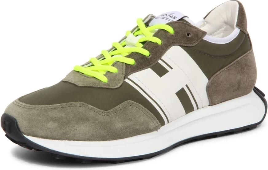 Hogan Groene Suède Retrorun Sneakers Green Heren