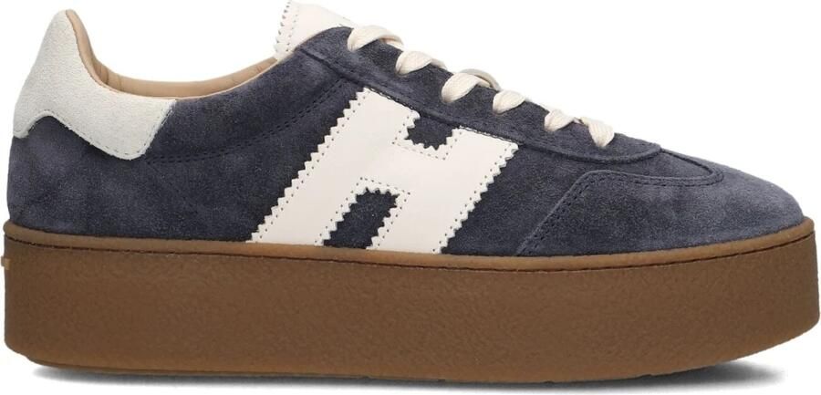 HOGAN Lage Sneakers Dames H681 Allacciato H Suède Blauw