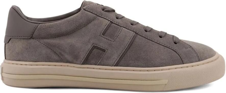 Hogan H691 Allacciato H Suede Low-Top Sneakers