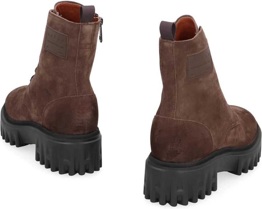 HOGAN Enkelboots Dames H700 Tronchetto Maat: 40 5 Materiaal: Suède Kleur: Bruin