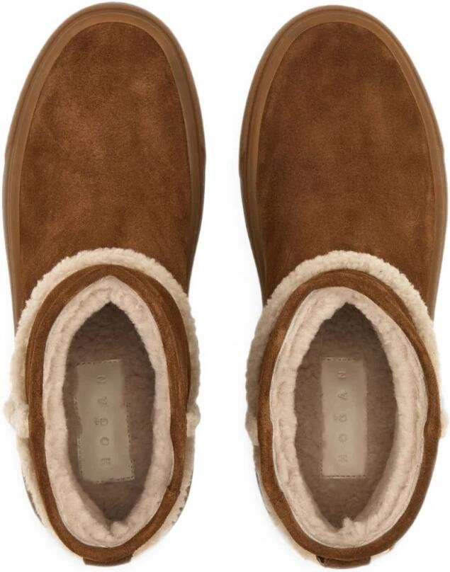 Hogan H705 Enkelboots met schapenvachtrand - Foto 2