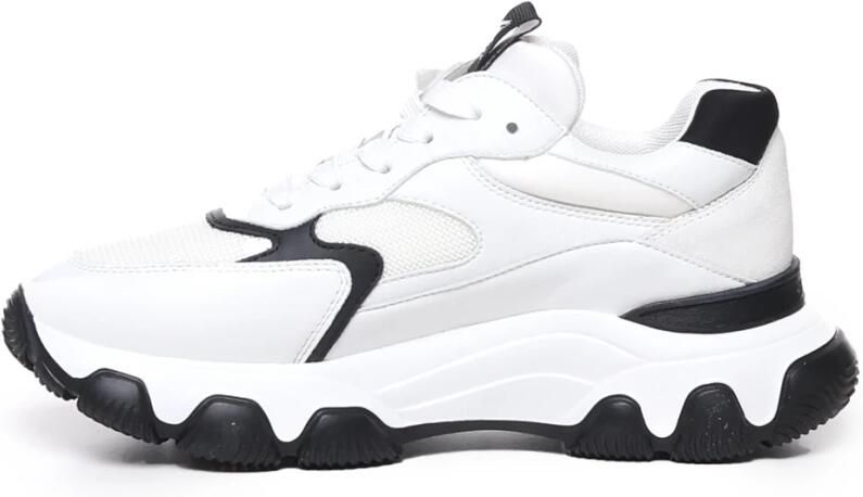 Hogan Witte Sneakers met Leer en Suède White Dames - Foto 2