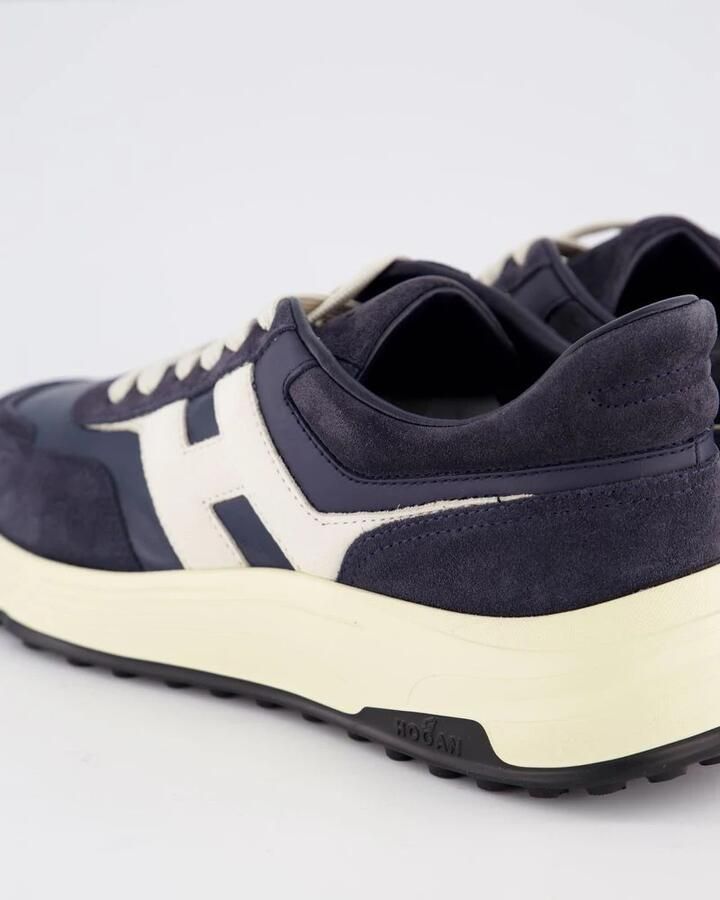 HOGAN Lage Sneakers Heren Hyperlight Allac Nuova H Maat: 39 5 Materiaal: Suède Kleur: Blauw
