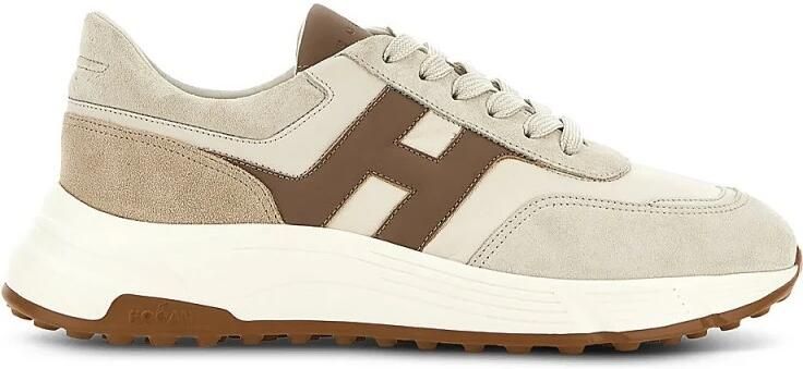 HOGAN Lage Sneakers Heren Hyperlight Allac Nuova H Maat: 47 Materiaal: Leer Kleur: Beige - Foto 2